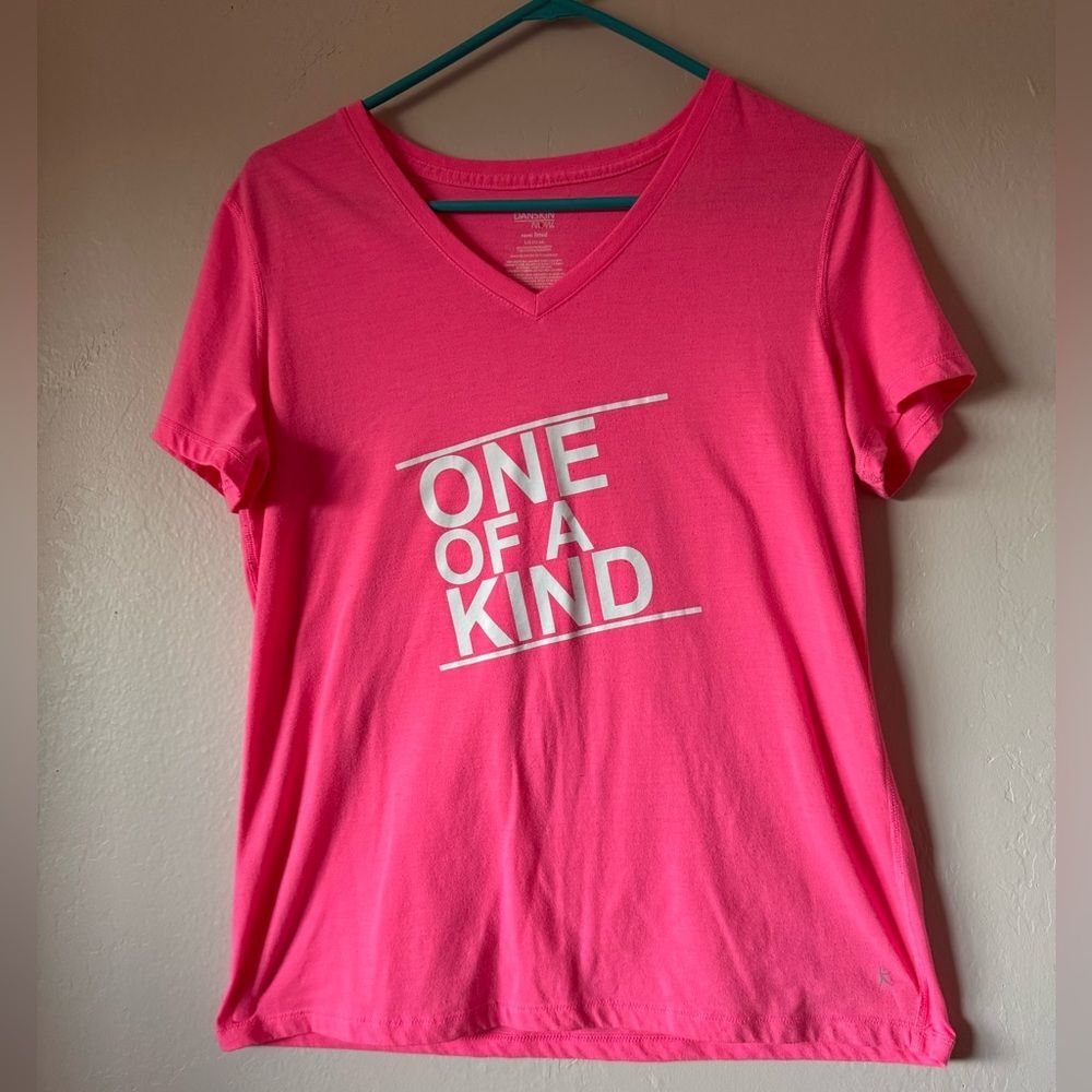 Danskin Now Semi Fitted Tee in Pink